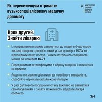 Як переселенцям отримати вузькоспеціалізовану медичну допомогу