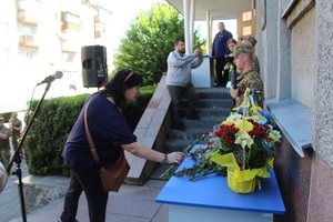 Відкриття меморіальної дошки Любарця Юрія Васильовича