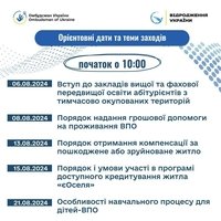 Стартують правопросвітницькі онлайн-заходи для підвищення обізнаності ВПО