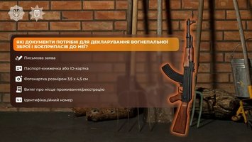 Як задекларувати вогнепальну зброю і боєприпаси❓ 