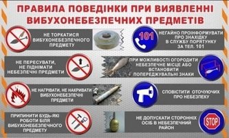 УВАГА! ДІЇ ПРИ ВИЯВЛЕННІ УЛАМКІВ ЗАСОБІВ УРАЖЕННЯ