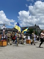 Сьогодні на центральній площі міста відбулось прощання із двома нашими мешканцями