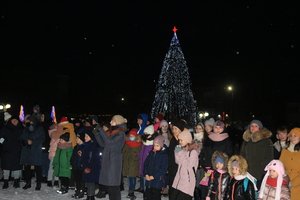 На площі Героїв Майдану урочисто увімкнули ілюмінацію на головній ялинці Козятинської громади