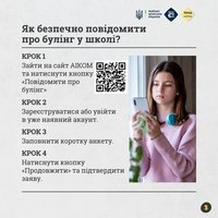 Про булінг у школі можна повідомити безпечно й анонімно через спеціальний сайт. Достатньо заповнити коротку анкету, щоб отримати допомогу